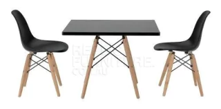 Combo Mesa Eames 60 Cuadrada + 2 Silla Kids - Alto Impacto - comprar online