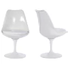Set 2 Silla Tulip Diseño Eero Saarinen Aluminio Importada