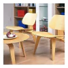 Mesa Ratona Baja Eames Lcw Plywood 86cms Diámetro en internet