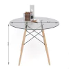 Combo Mesa Eames Vidrio 100 + 4 Sillas Eames- Alto Impacto - tienda online