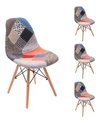 Set Mesa Eames 80 Cm + 4 Silla Patchwork - Alto Impacto - ALTO IMPACTO Home + Office