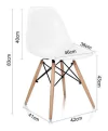 Combo * 4 Silla Eames Comedor Dsw Miller Abs - Alto Impacto - tienda online