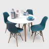 Mesa Eames Madera Redonda Laca Cocina Comedor- Alto Impacto en internet