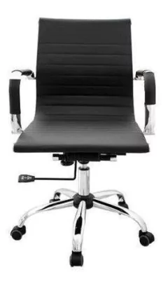 Sillon Aluminium Oficina Pc Respaldo Bajo - Alto Impacto