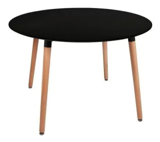 Mesa Eames Madera Redonda Laca Cocina Comedor- Alto Impacto - comprar online