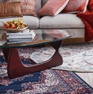 Mesa Ratona Noguchi Vidrio 120 Varios Colores- Alto Impacto