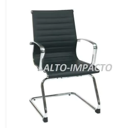 Sillon Aluminium Eames Oficina B Fija Trineo 1- Alto Impacto