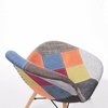 Set Mesa Eames 80 Cm + 4 Silla Patchwork - Alto Impacto