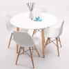 Mesa Eames Madera Redonda Laca Cocina Comedor- Alto Impacto - ALTO IMPACTO Home + Office