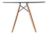 Mesa Eames Dsw Madera Vidrio Redonda 80 Cm - Alto Impacto- - ALTO IMPACTO Home + Office