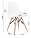 Silla Eames Dsw Madera Madera Pata Negra 1- Alto Impacto
