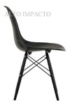 Set 4 Sillas Eames Dsw Negra All Black/white 1 Alto Impacto - comprar online