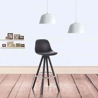 Imagen de Set 2 Banqueta Taburete Tulip Eames Madera 65 O Alto Impacto