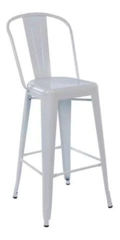 Set 2 Banqueta Taburete Tolix Respaldo Alto 1- Alto Impacto