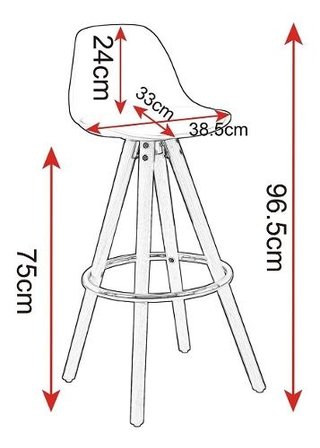 Set 2 Banqueta Taburete Tulip Eames Madera 65 O Alto Impacto en internet
