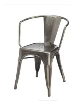 Set * 2 Sillon Tolix Comedor Exterior Metalico- Alto Impacto