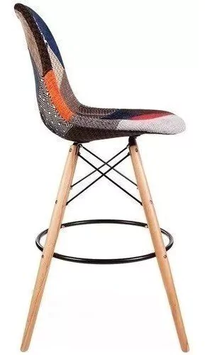 Set * 2 Banqueta Taburete Eames Patchwork Mod- Alto Impacto en internet