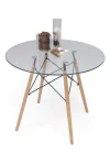 Combo Mesa Eames Vidrio 100 + 4 Sillas Eames- Alto Impacto - ALTO IMPACTO Home + Office