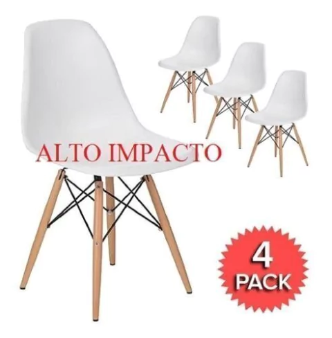 Combo Silla Eames Dsw X 4 Abs Promo !!! - Alto Impacto