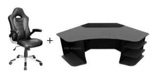 Sillon + Escritorio Gamer Playstation Xbox Pc - Alto Impacto