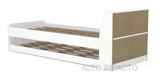 Cama Nido Doble 1 Plaza Con Cama Auxiliar Entrega Inmediata - tienda online