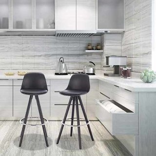Set 2 Banqueta Taburete Tulip Eames Madera 65 O Alto Impacto - comprar online