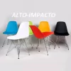 Set * 4 Silla Miller Dsr Eames Abs Cromada- Alto Impacto-