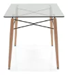 Imagen de Combo Mesa Eames Vidrio 120 + 4 Sillas Eames Transparente