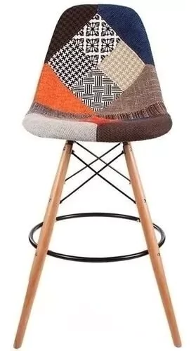 Set * 2 Banqueta Taburete Eames Patchwork Mod- Alto Impacto - comprar online