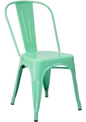 Set 4 Silla Tolix Metalica Chapa Industrial - Alto Impacto