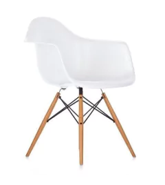 Set * 4 Sillon Eames Daw Abs B Madera Blanco- Alto Impacto