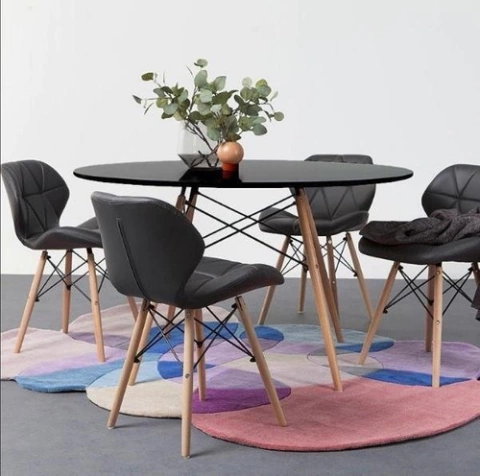 Combo Mesa Eames 120 + 4 Silla Eames Diamond P- Alto Impacto