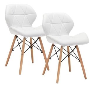 Set 4 Silla Eames Diamond Tapizada Eco Cuero P- Alto Impacto - comprar online