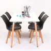 Combo Mesa Eames 160 + 4 Silla Tulip - Alto Impacto - ALTO IMPACTO Home + Office