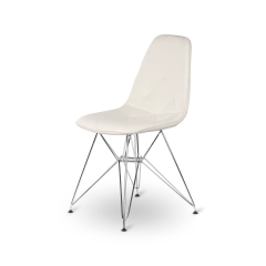 Set 4 Silla Eames Dsw Soft Capitone Tapizada- Alto Impacto