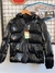 Campera puffer negra brillosa - tienda online