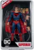 Figura de Superman de la serie Kingdom Come, con detalles en su traje y varios accesorios, en empaque transparente.