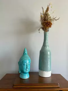 Cabeza de Buda turquesa - comprar online