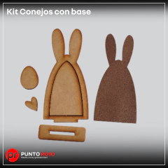 Kit Patchwork Completo Familia Conejos - comprar online