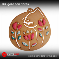 Kit completo gato con flores - comprar online