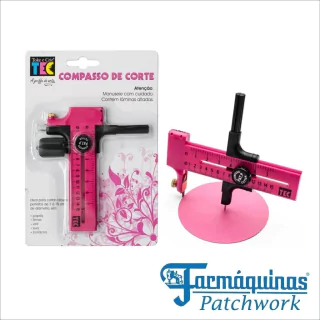 Compasso Pequeno Para Corte Circular Toke E Crie