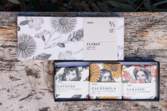 CAJA 3 FLORES- LINEA LUXURY