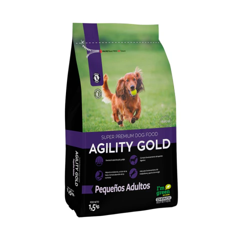 Concentrado AGILITY GOLD Pequeños Adultos x 1.5 kg - ITALCOL