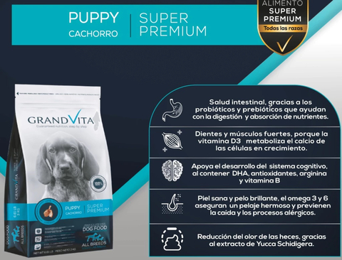 GRAND VITA CORDERO CACHORROS x 8 kilos