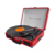 TOCADISCOS WINCO W406R BLUETOOTH GRABA VINILO PORTABLE WINCOFON USB SD MP3 PARLANTES INCLUIDOS COLOR ROJO 220V