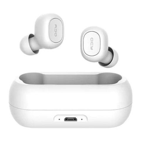 AURICULAR INALAMBRICO QCY T1C TWS BY XIAOMI 10MTS COLOR BLANCO BLUETOOTH MANOS LIBRES