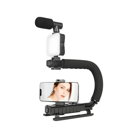 ESTABILIZADOR SOPORTE PARA CELULAR Y CAMARA AUDIO VIDEO COLOR NEGRO