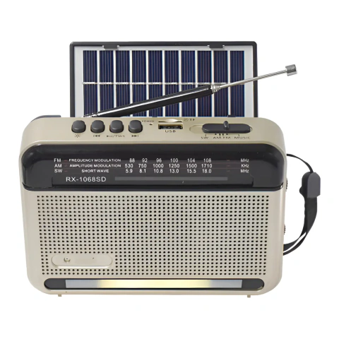 RADIO DUAL DAIHATSU D-RP60PRO SOLAR BLUETOOTH Y CARGA POR USB TIPO C AM FM