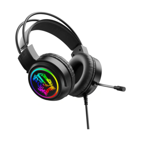 AURICULAR GAMER PC HEADSET RAPTOR SHADOW CORE 7.1 RGB 50MM USB/3.5MM