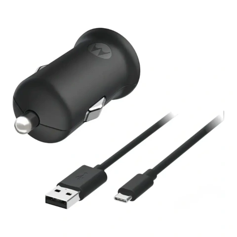 CARGADOR PARA AUTO 12V TURBO POWER 18W USB C CON CABLE TIPO C